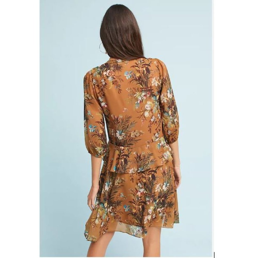 Anthropologie Printed Flutter-Sleeve Shirtdress by dRA - Size Small - Picture 2 of 8